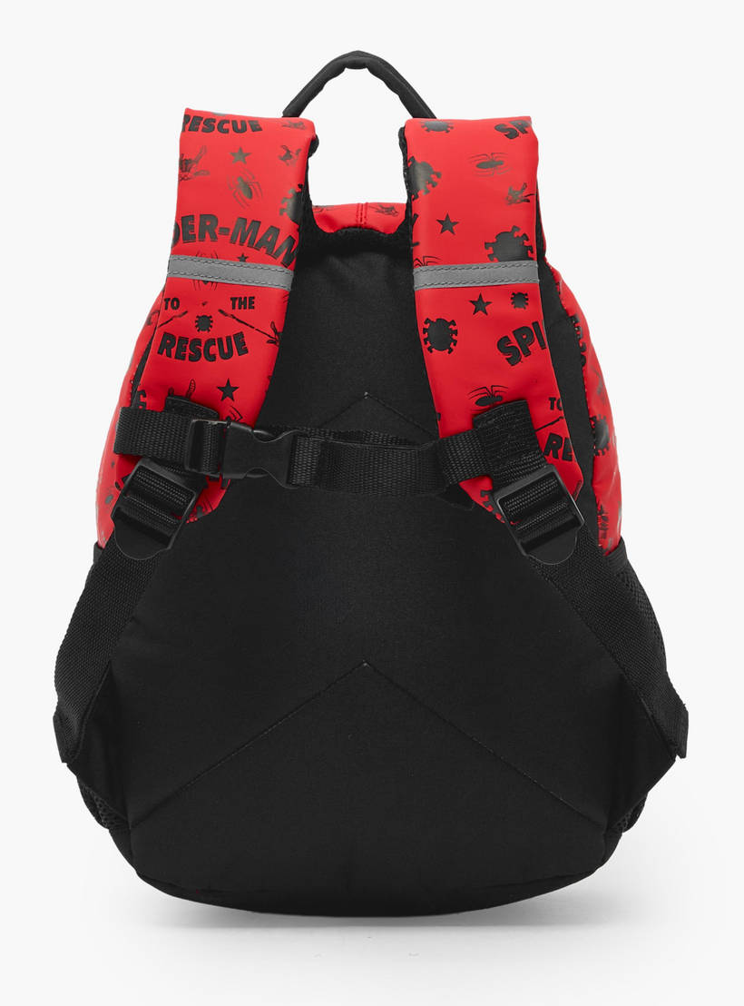 Spiderman Print Light Up Backpack for Boys  14 inches