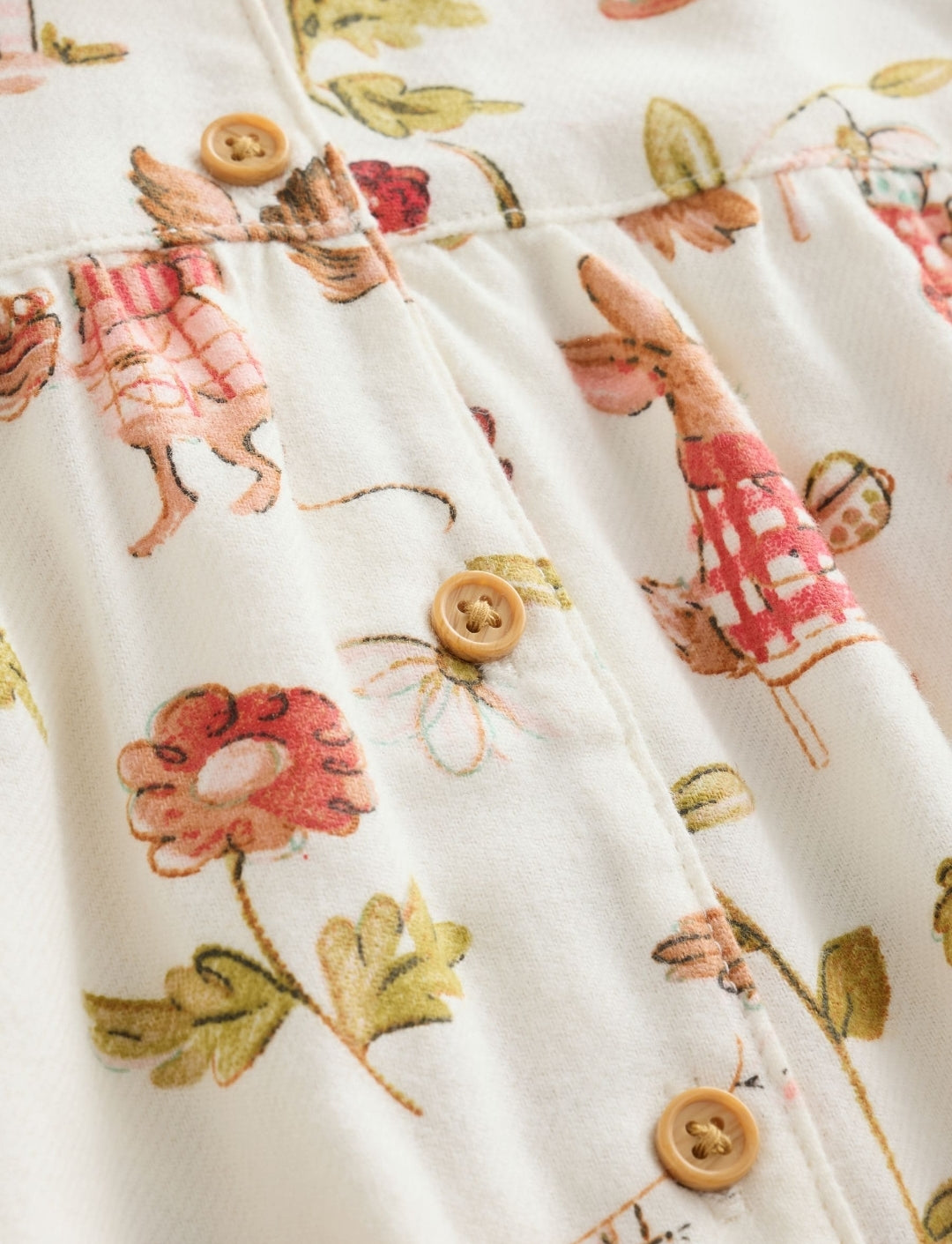 Red/Ecru Woven Button Through
Pyjamas
