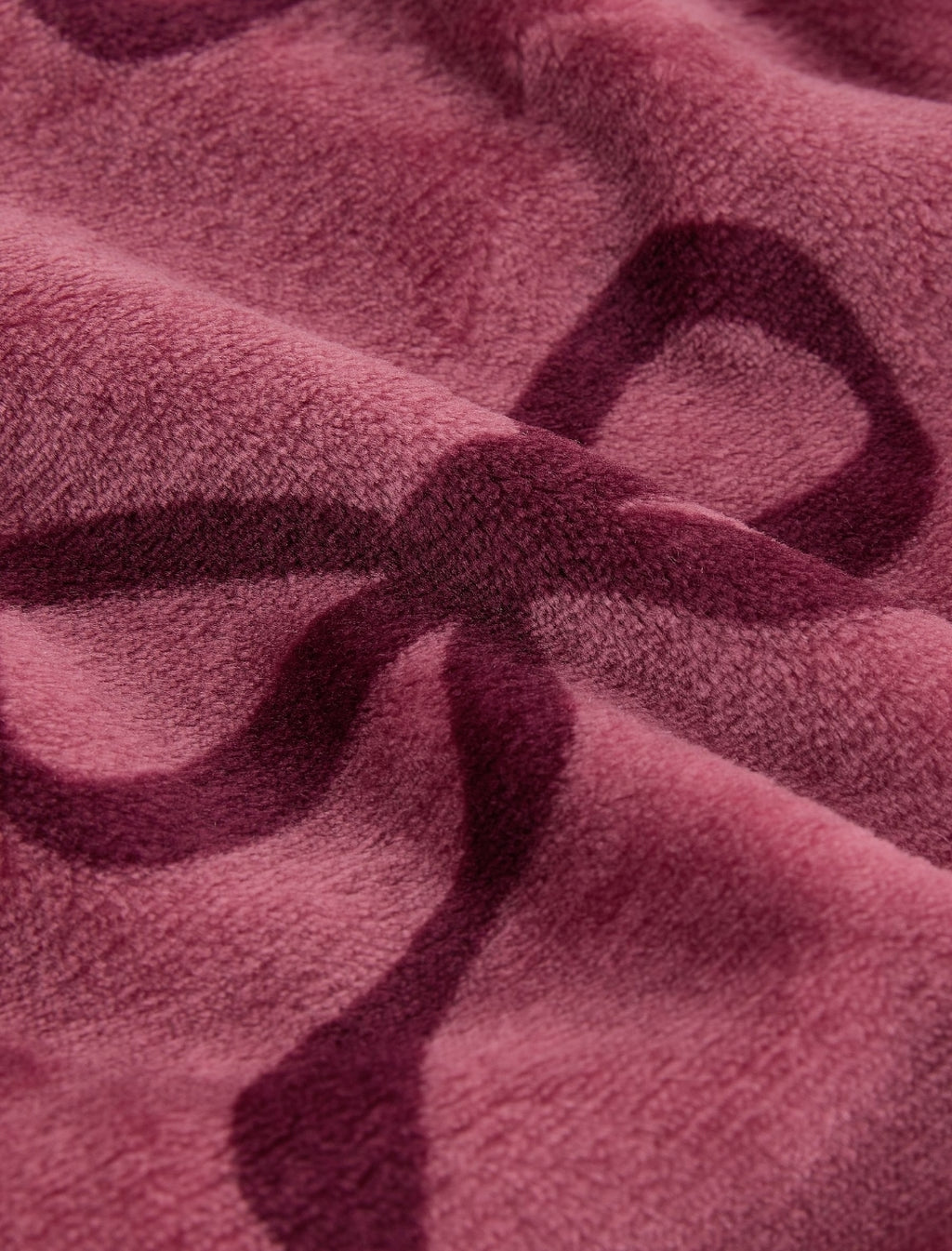 Berry Pink Bow Cosy Fleece Pyjamas