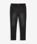 Black Skinny Fit Stretch Elasticated Waist Jeans