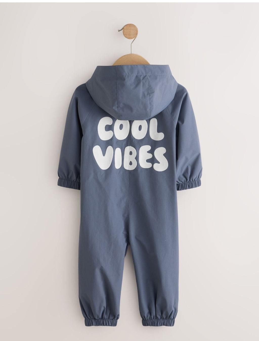 Cool Vibes Grey/Blue Waterproof Fleece Lined Puddlesuit