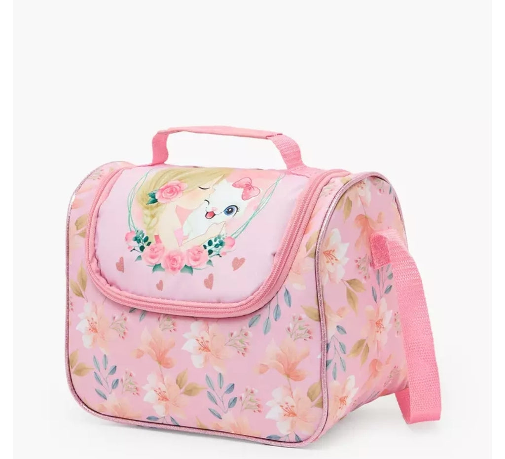 Juniors Cat Print 3-Piece School Trolley Bag Set 16 inches