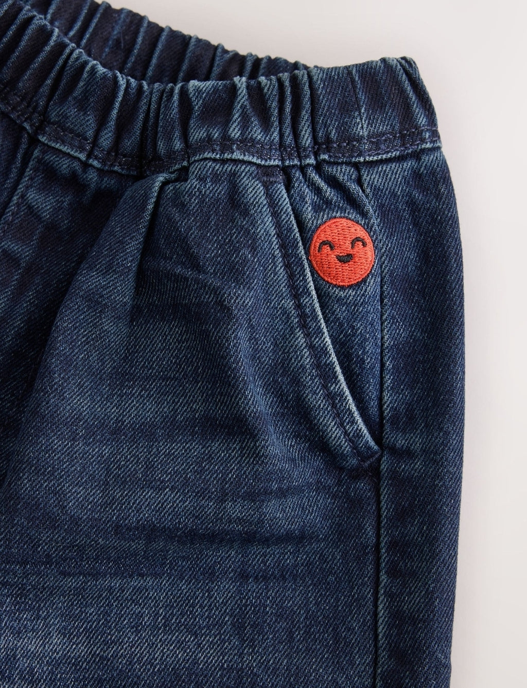 Dark Blue Wide Barrel Jeans