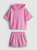 Towelling Hoodie and Shorts Set