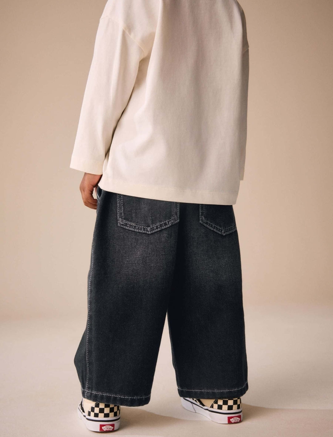 Black Denim Wide Fit Jeans