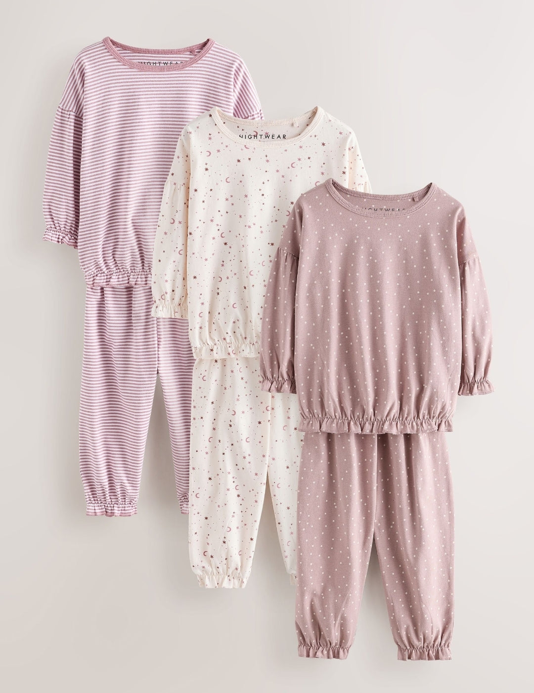 Pink Jogger Pyjamas 3 Pack