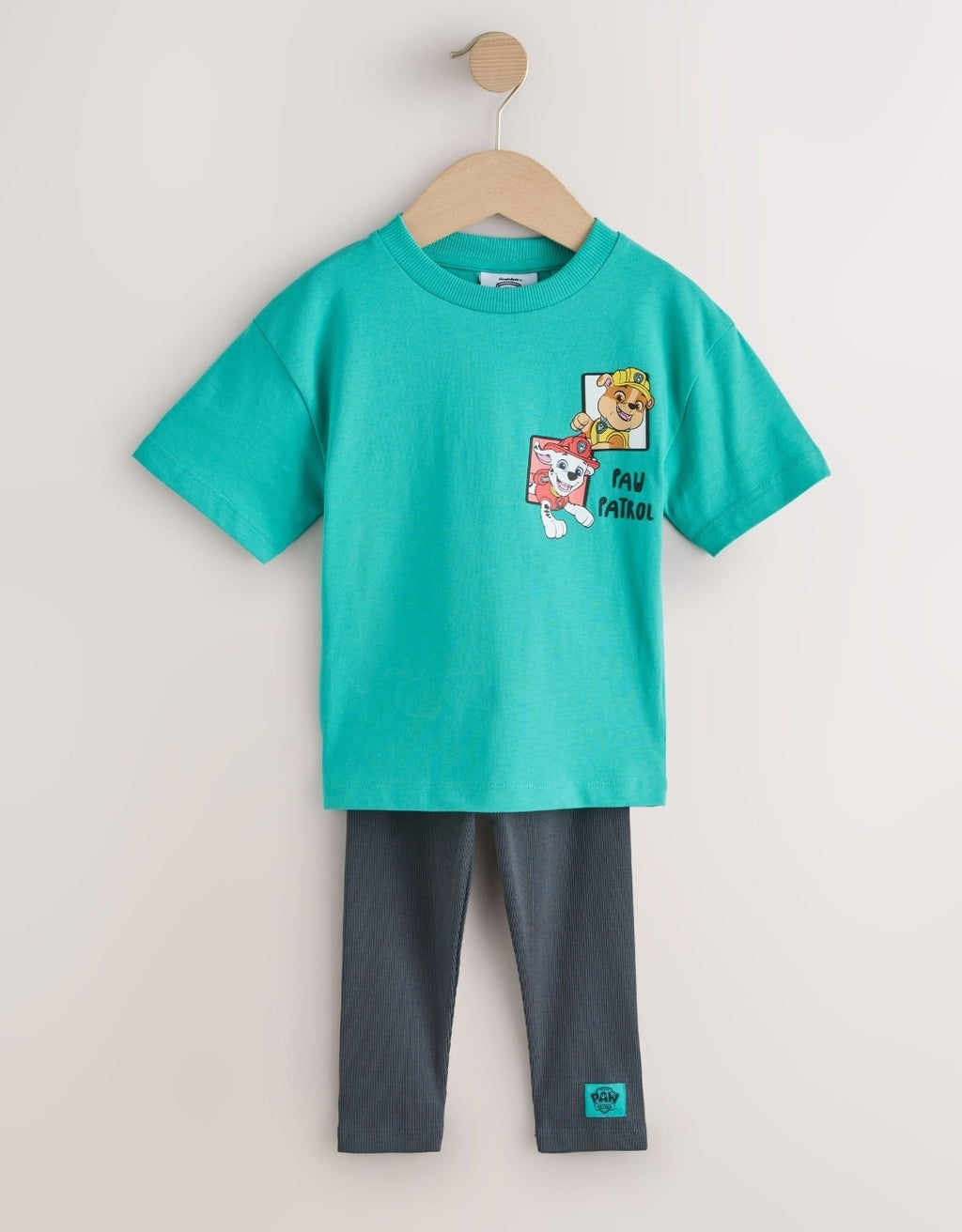 Teal Blue Paw Patrol T-Shirt and Leggings Set