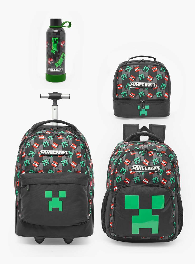 Minecraft Print Stainless Steel Water Bottle