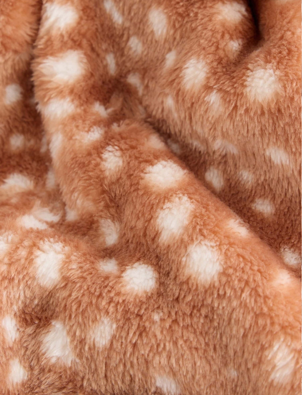 Neutral Deer Print Fleece Dressing Gown