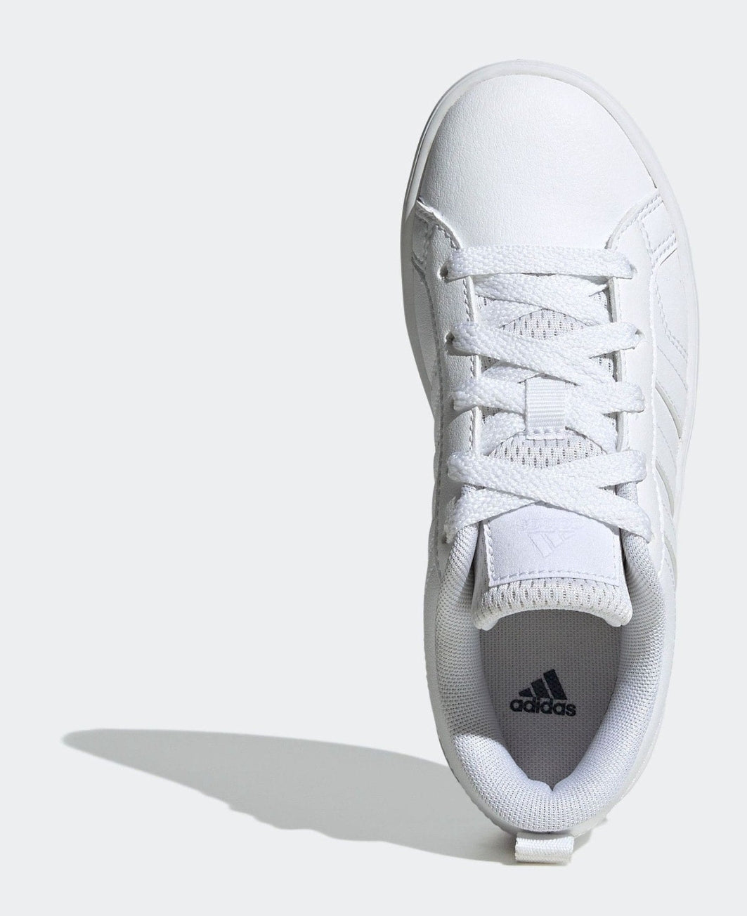 adidas White Lace Up VS Pace 2.0 Kids Trainers