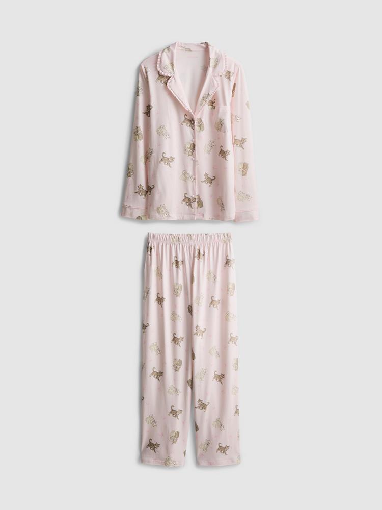 Primark Love To Lounge Printed Boyfriend Pyjamas