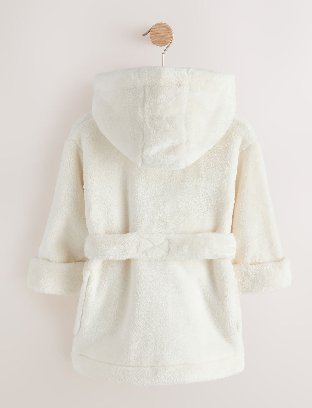Ecru Soft Touch Fleece Dressing Gown