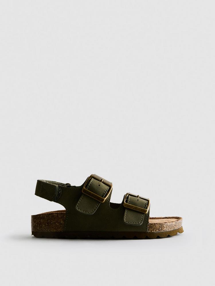 Double Buckle Strap Sandals