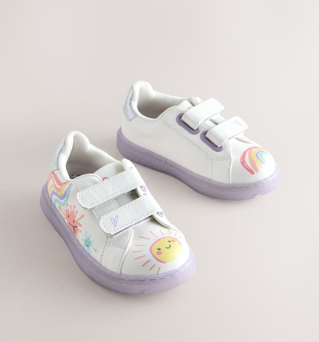 White Touch Fastening Trainers
