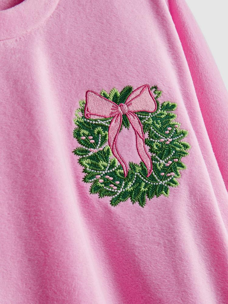 Primark Christmas Wreath Micro Fleece Pyjamas