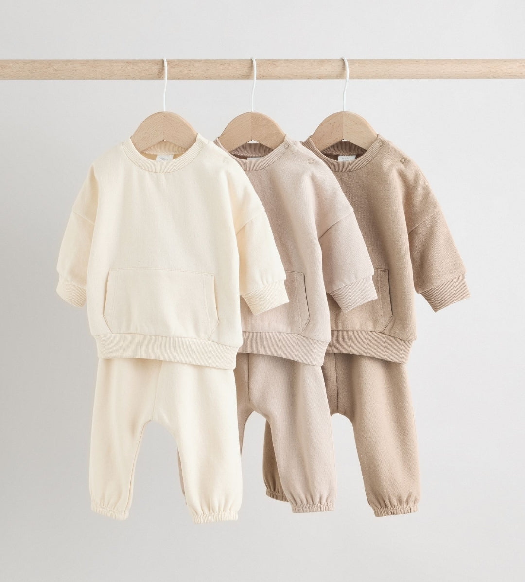 Neutral Baby Sweatshirt and Joggers Set 6 Piece