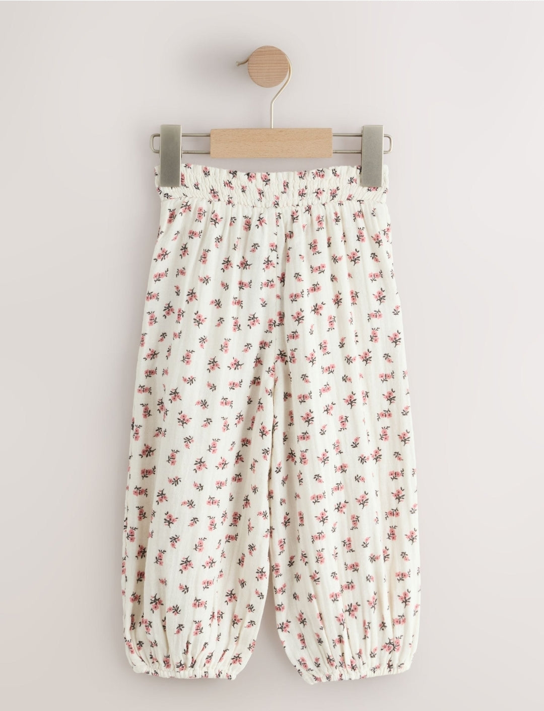 Cream/Pink Floral Ditsy Pull On
Trousers