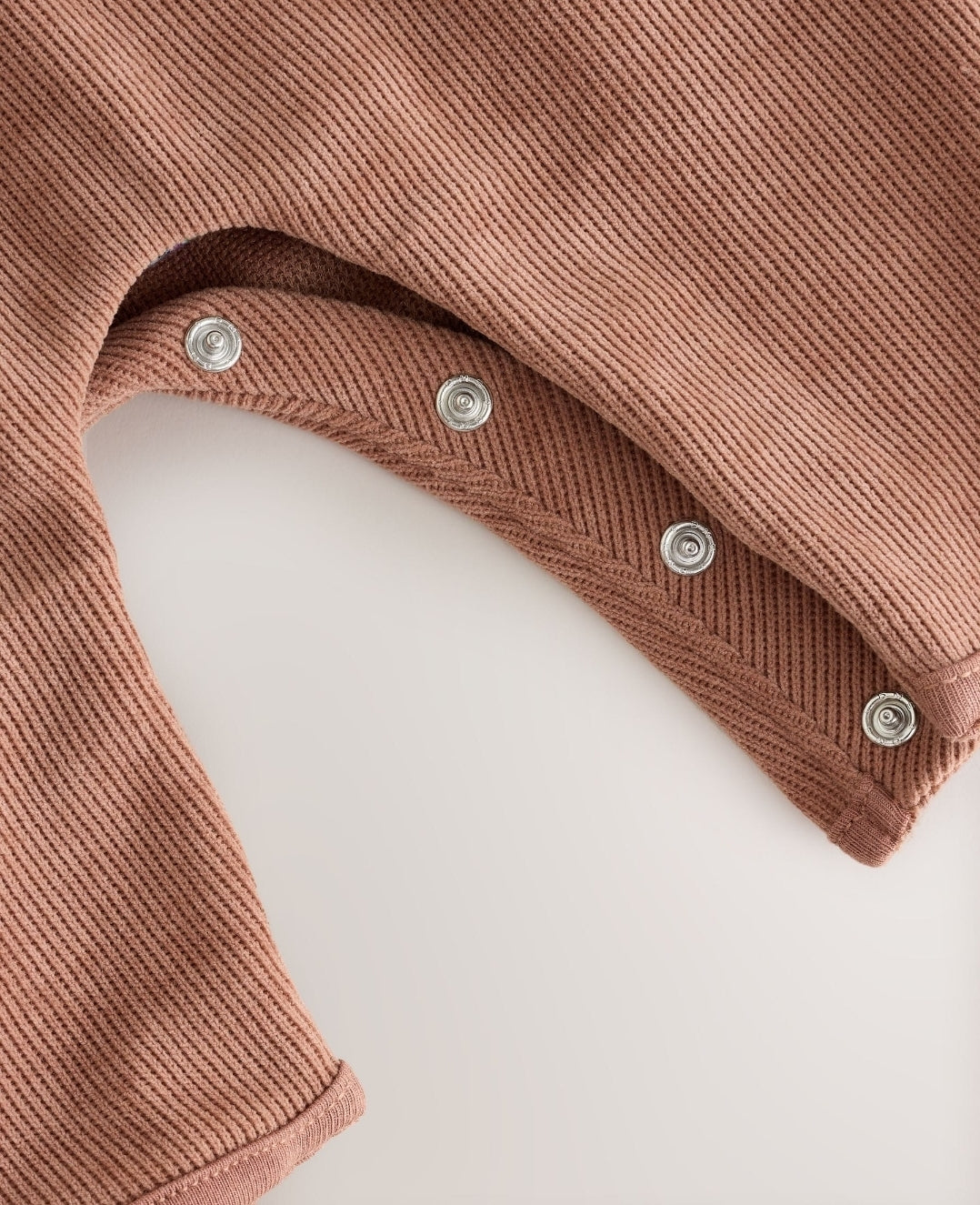 Chocolate Brown Corduroy Baby Long Sleeve Bodysuit And Dungar