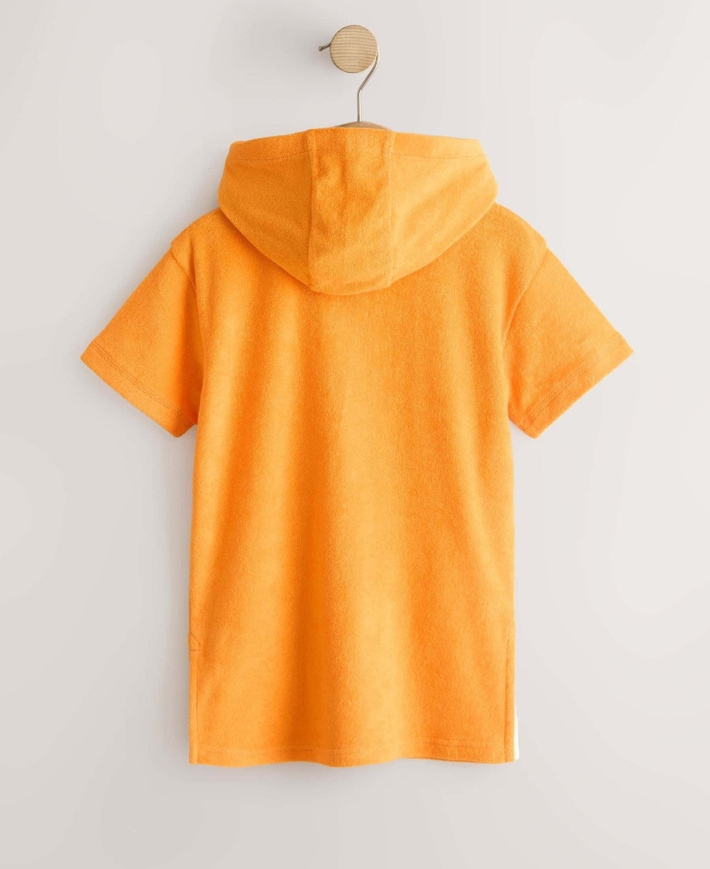 Orange Towelling Zip Through Cover-Up