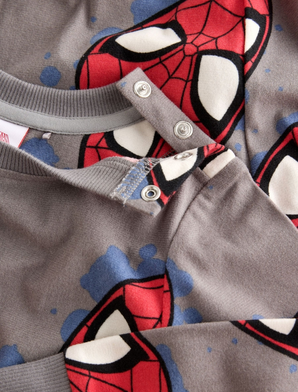 Red/Grey Spiderman Single Cosy Fleece License Pyjamas