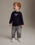Grey Denim Loose Fit Pleat Front
Jeans