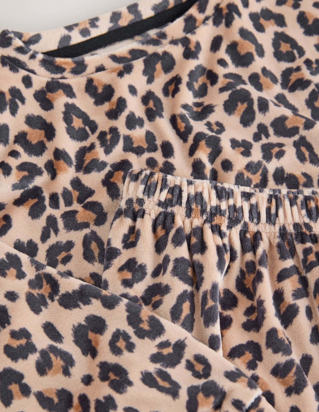 Animal Print Cosy Fleece Pyjamas