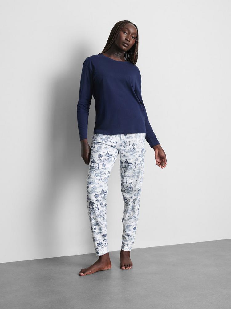 Primark Cotton Printed Sweatshirt Pyjamas