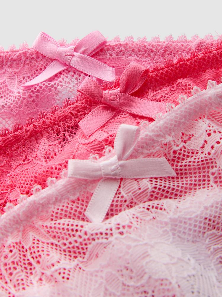 Primark 3pk Lace Frill Thongs