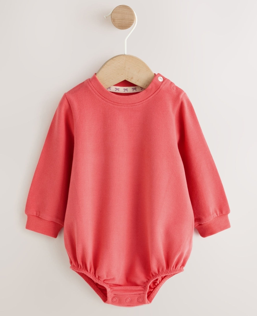 Ecru Cherry Baby Long Sleeve Bodysuit And Woven Dungarees