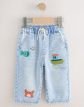 Bleach Denim Boat Wide Fit Jeans