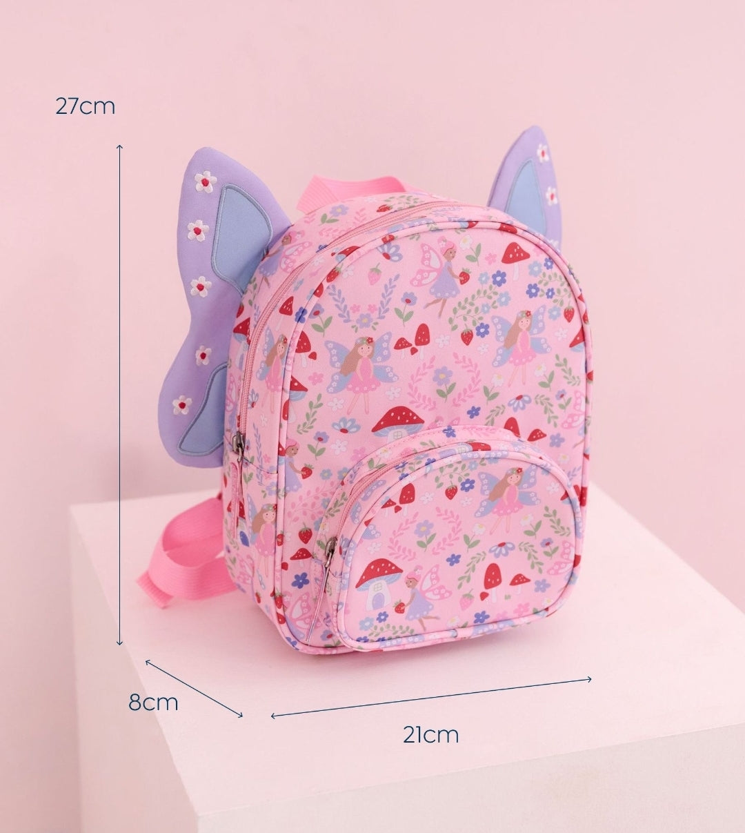 JoJo Maman Bébé Fairy Printed Backpack with Wings 12 inches