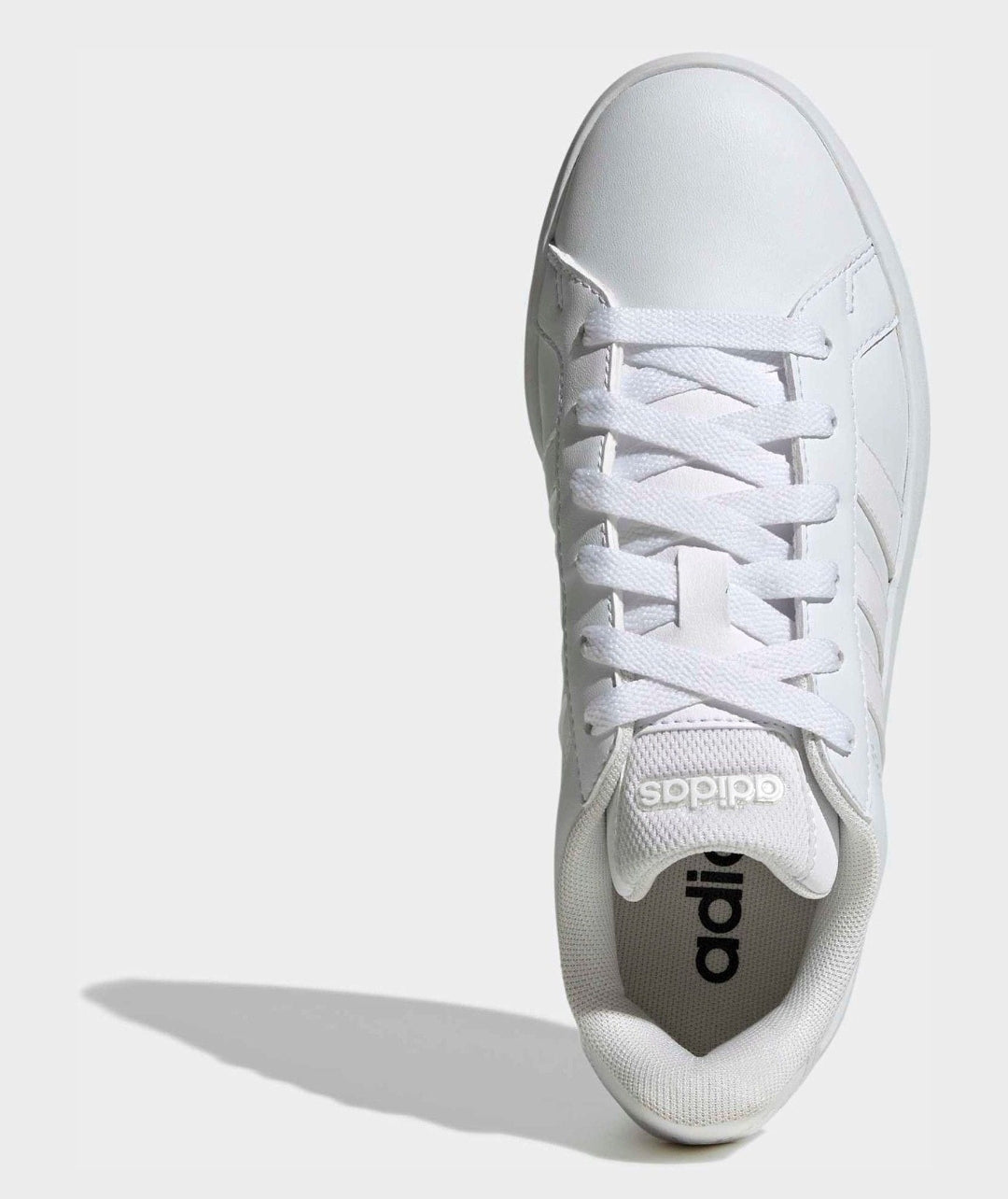 adidas White Grand Court 3.0 Junior Trainers