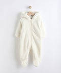 Ecru Baby Cosy Fleece Hooded