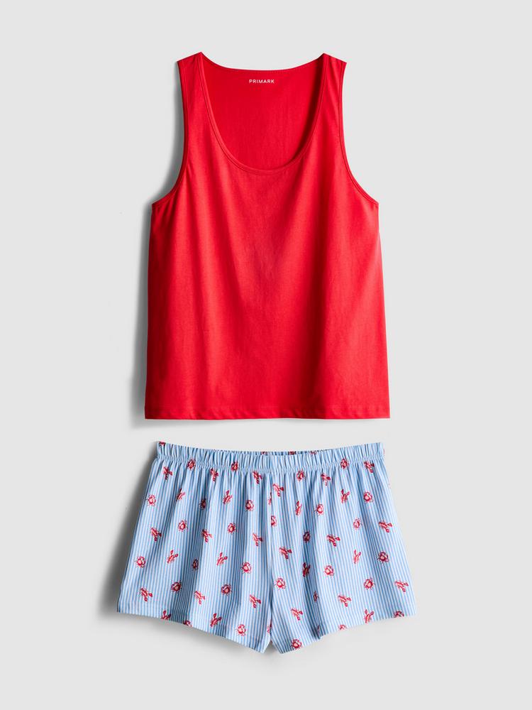 Cotton Vest And Short Pyjamas