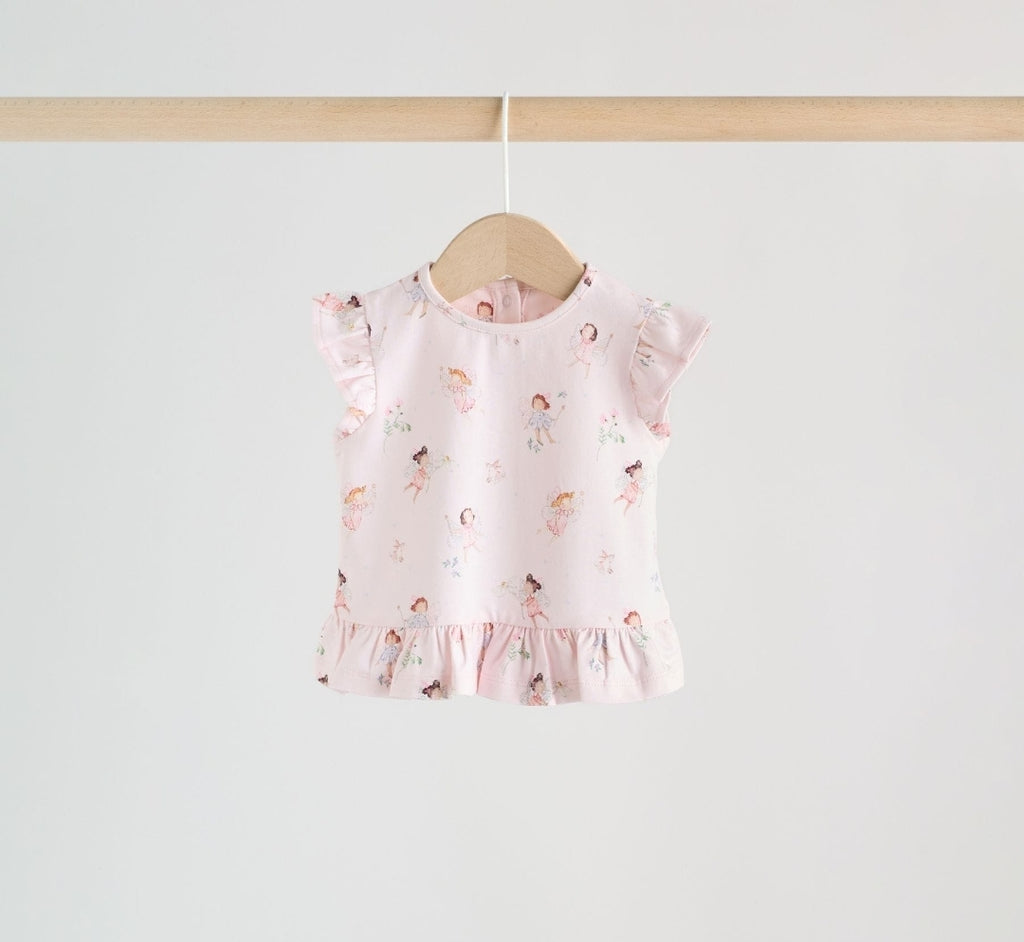 Pink/Mint/White Fairy Short
Sleeve Top and Leggings Baby