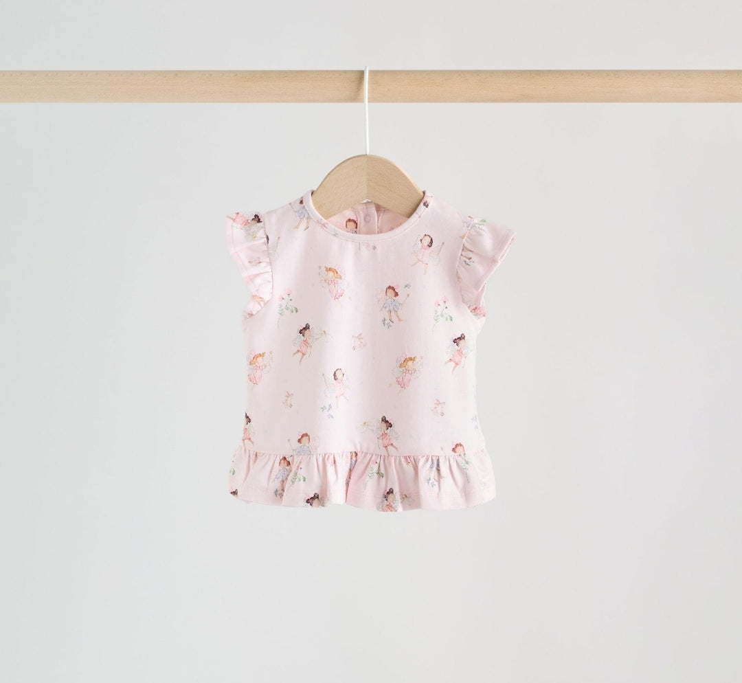 Pink/Mint/White Fairy Short
Sleeve Top and Leggings Baby