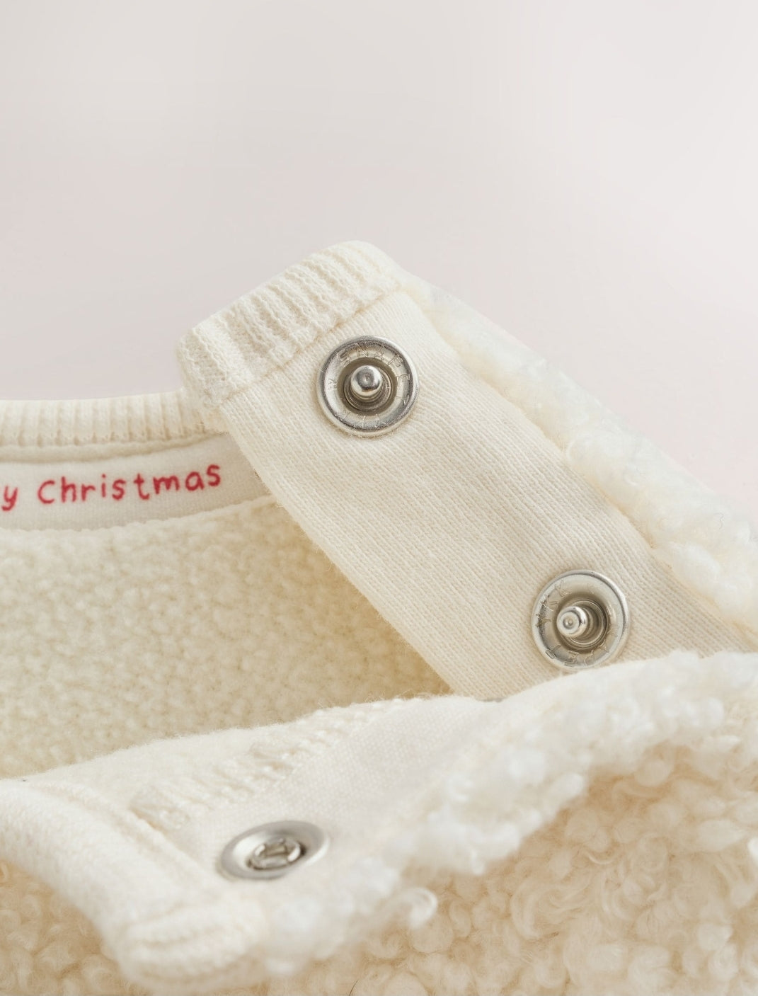 Neutral Reindeer Baby Fleece Top and Leggings Set