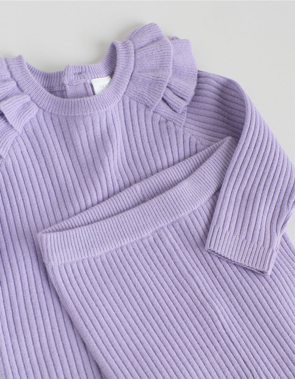Purple Baby Knitted Jumper and Leggings Set 2 Piece