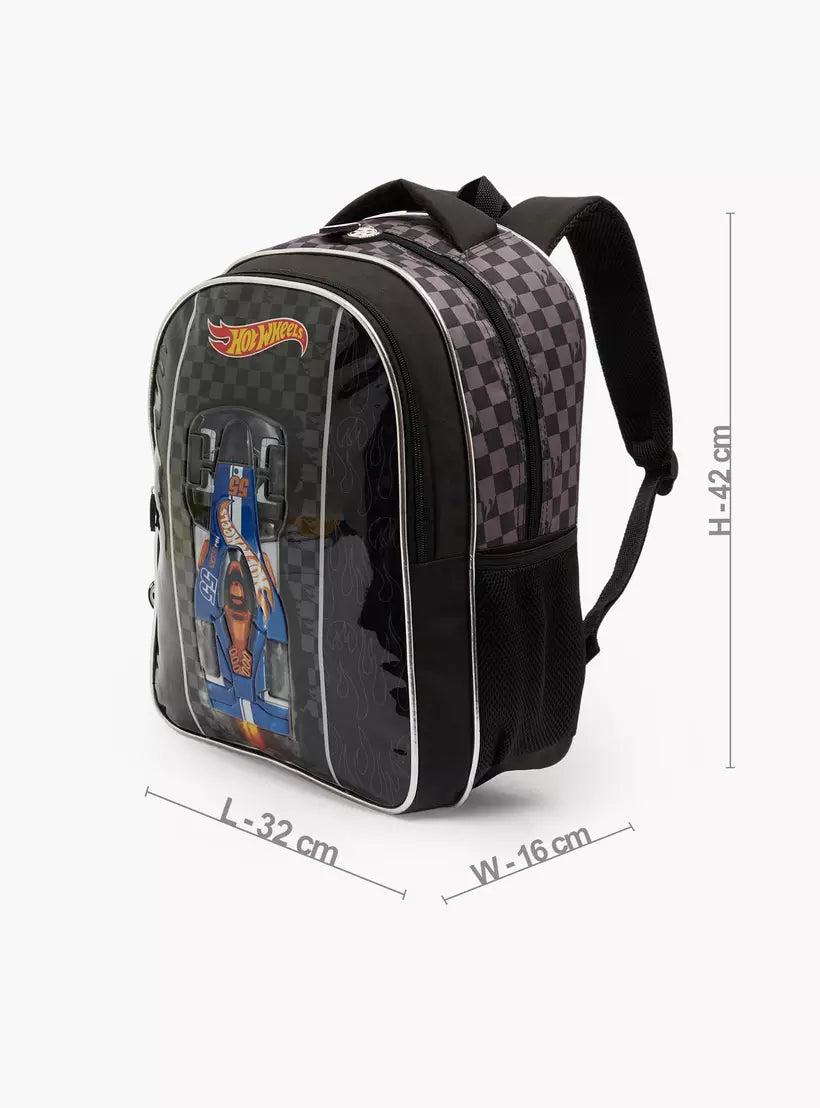 Hot Wheels 3-Piece School Backpack Set 16 inches