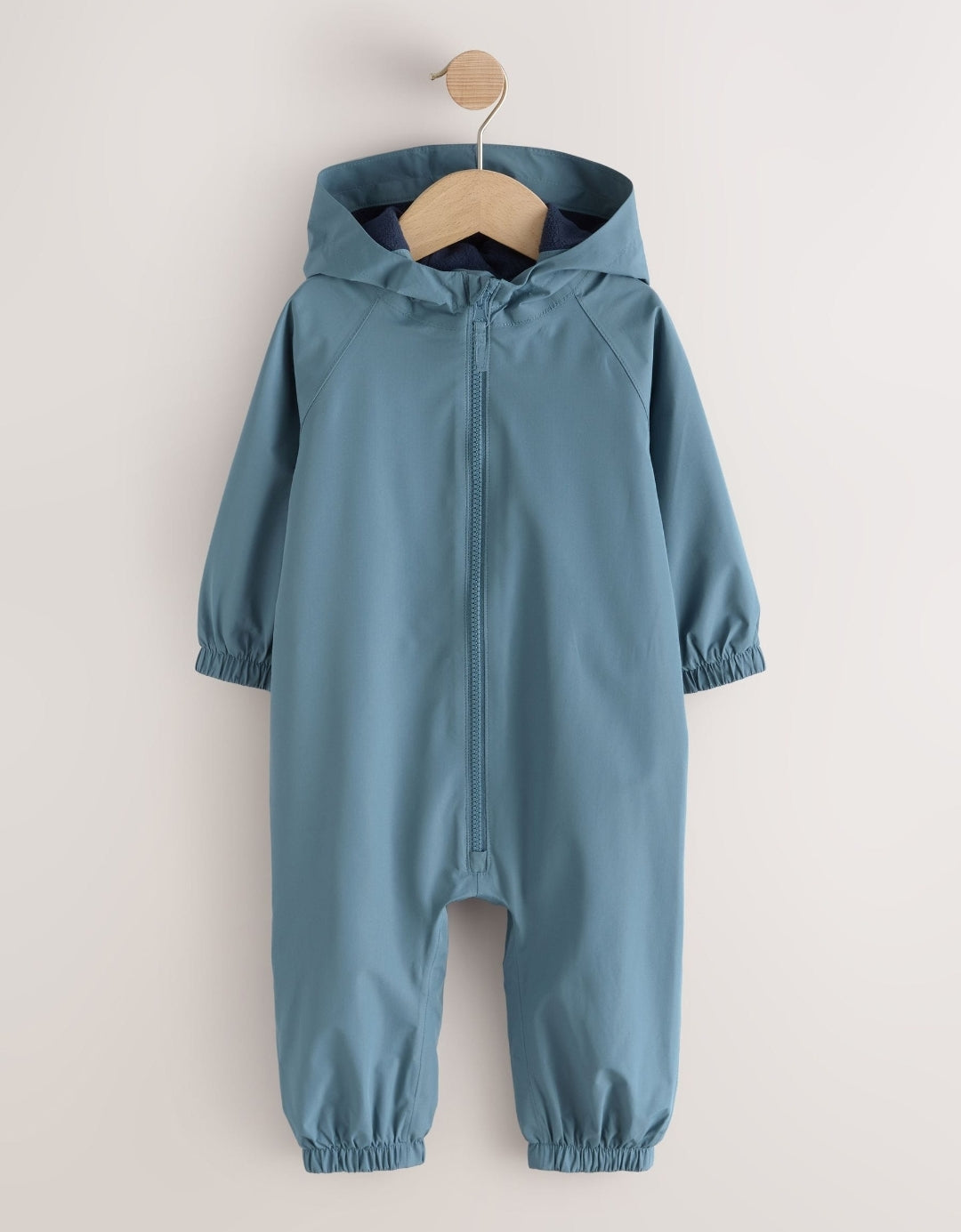 Light Blue Waterproof Fleece Lined Puddlesuit