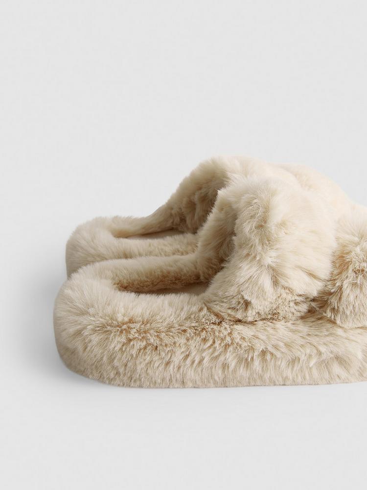 Primark Double Strap Fluffy Slippers