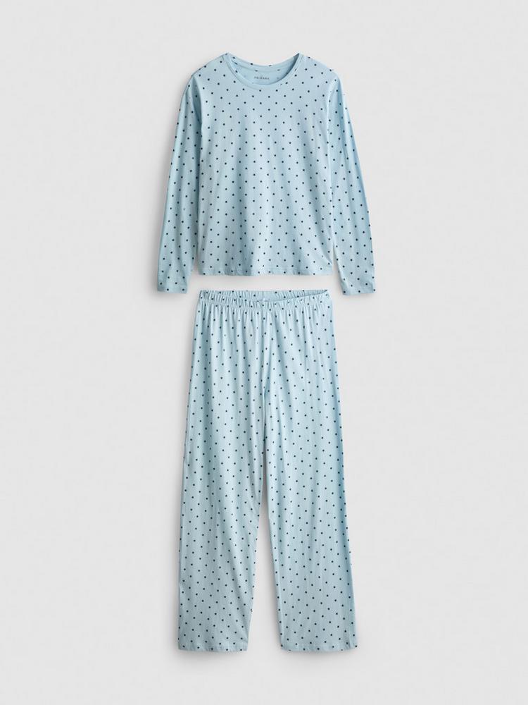 Primark Pure Cotton Star Print Long Sleeve Pyjamas