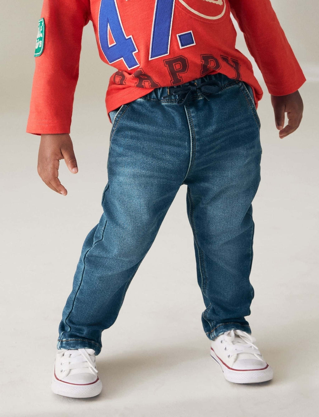 Vintage Wash Loose Fit Jeans