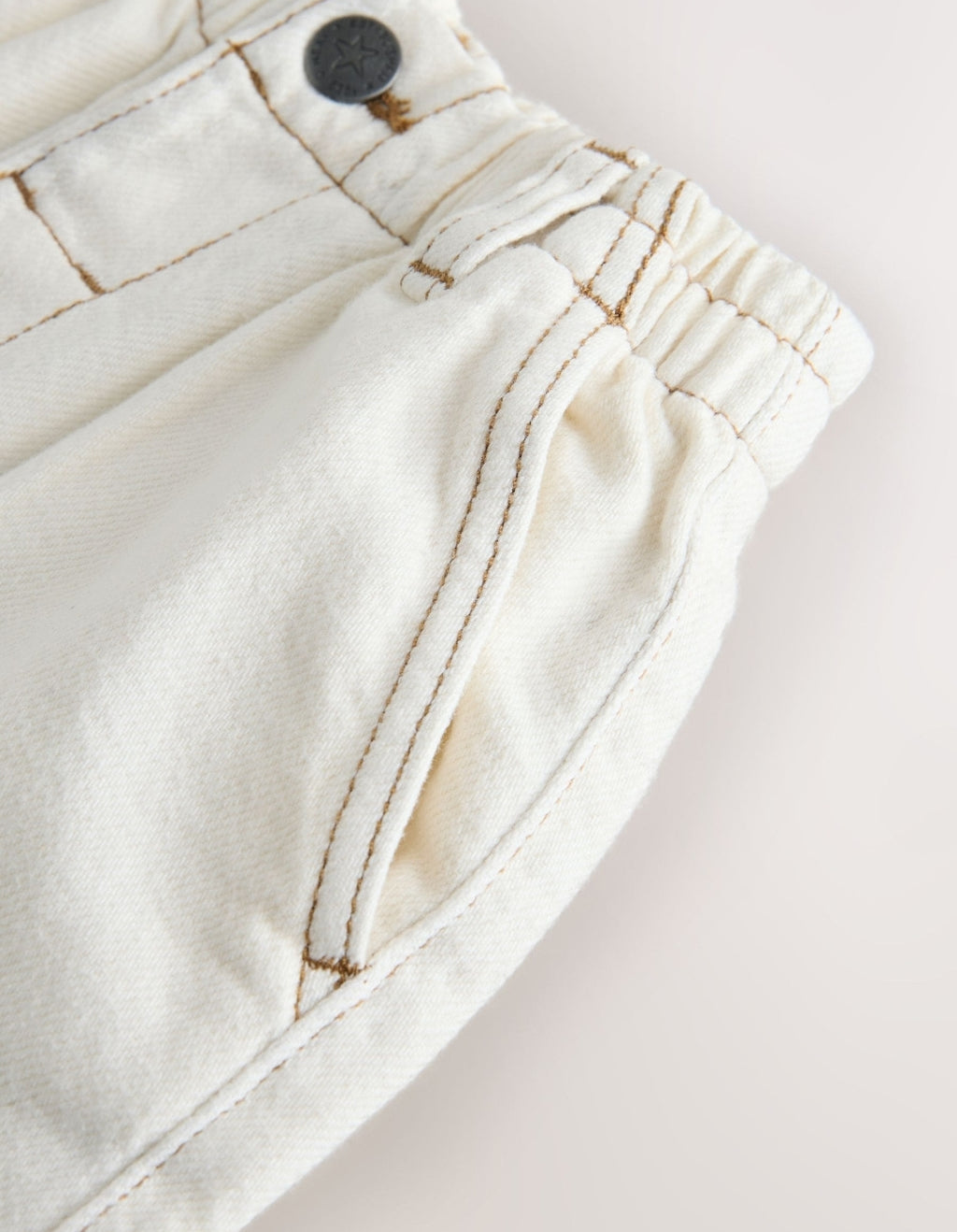 Ecru Wide Fit Jeans