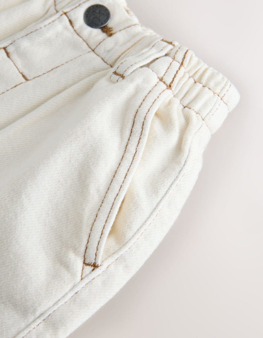Ecru Wide Fit Jeans