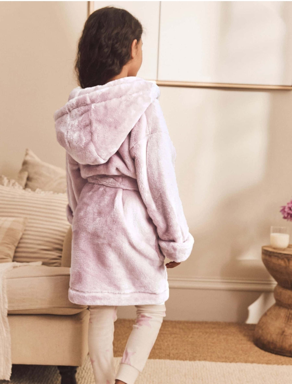 Pink Soft Touch Fleece Dressing Gown