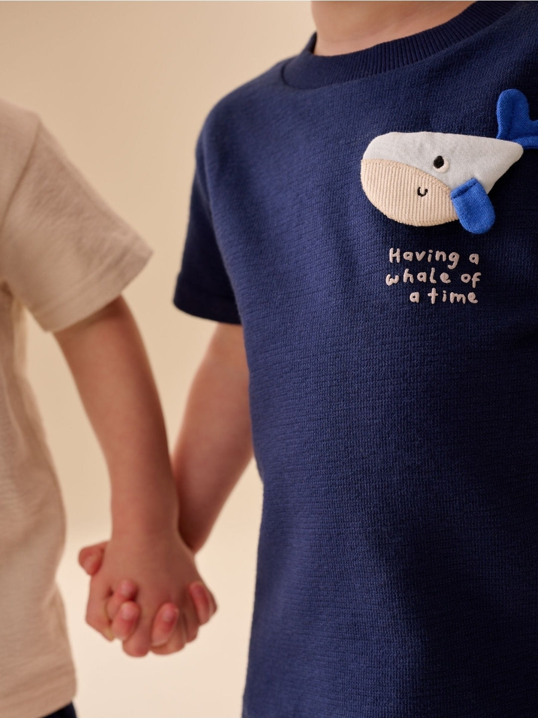 Navy/Cream Padded Sea Animals Short Sleeve T-Shirt and Shorts