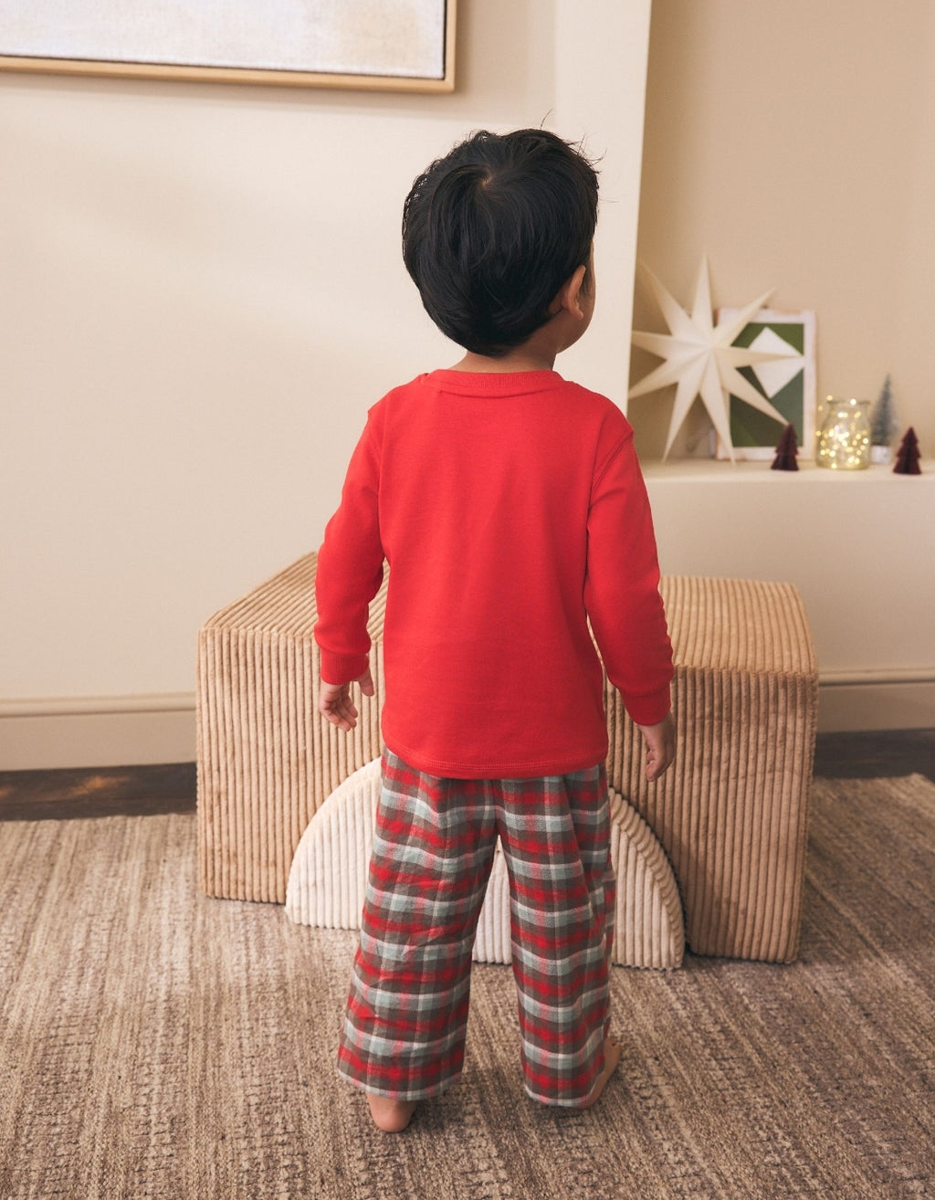 Red Christmoose Check Christmas Pyjamas