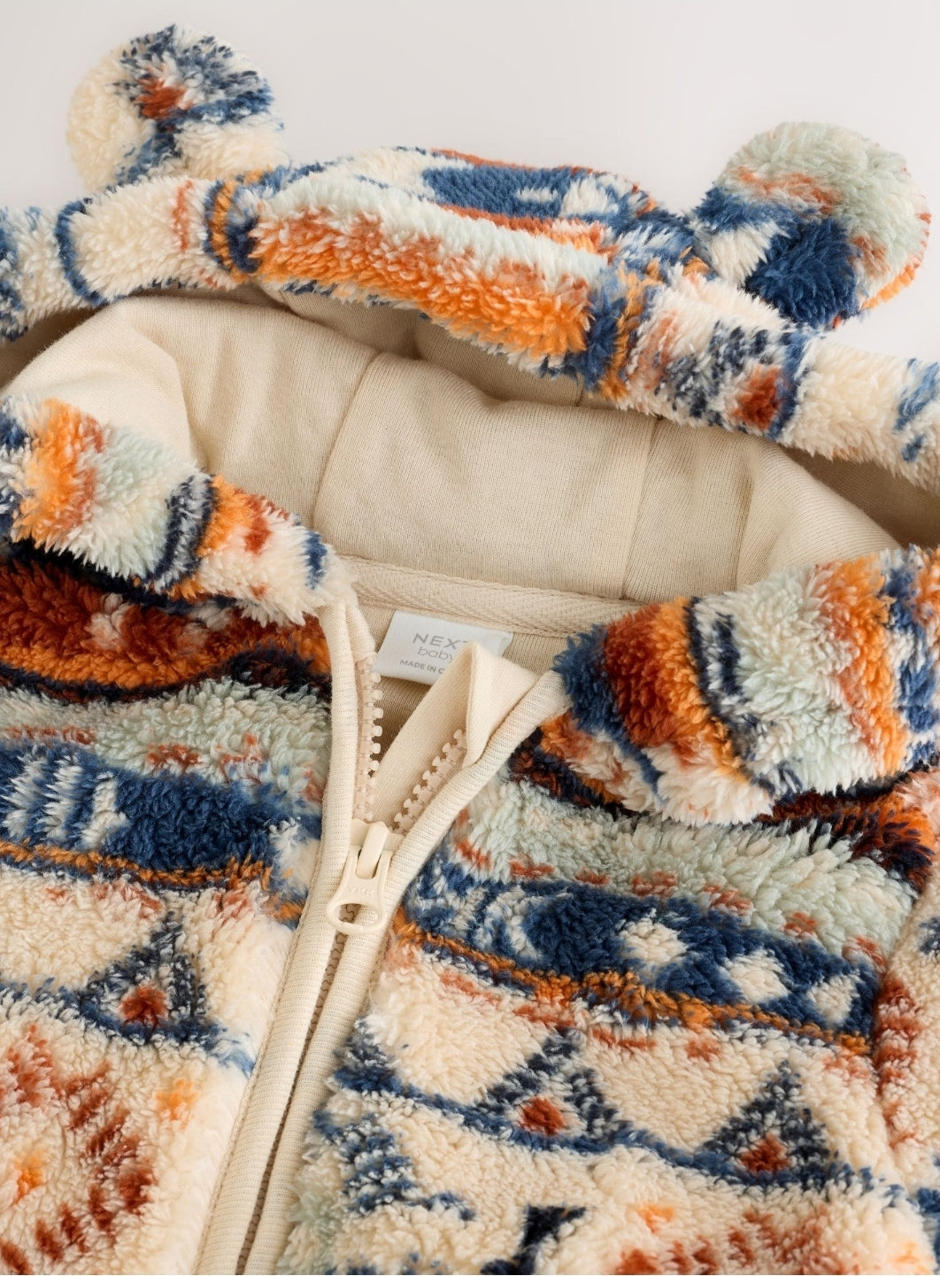 Fairisle Fleece Baby Pramsuit