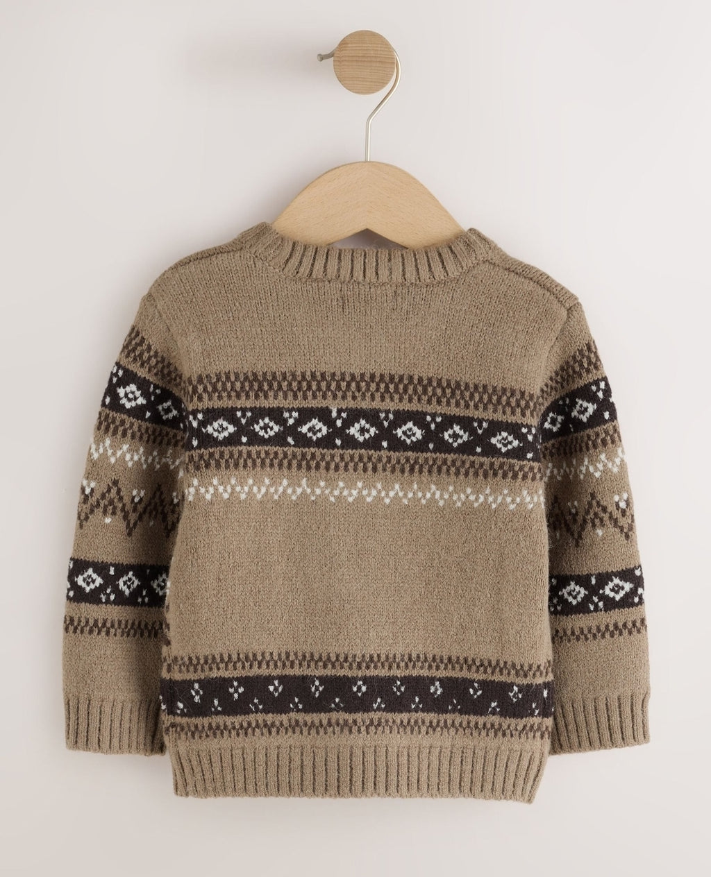 Mink Brown Fox Character Knitted
Crew Neck Jumper